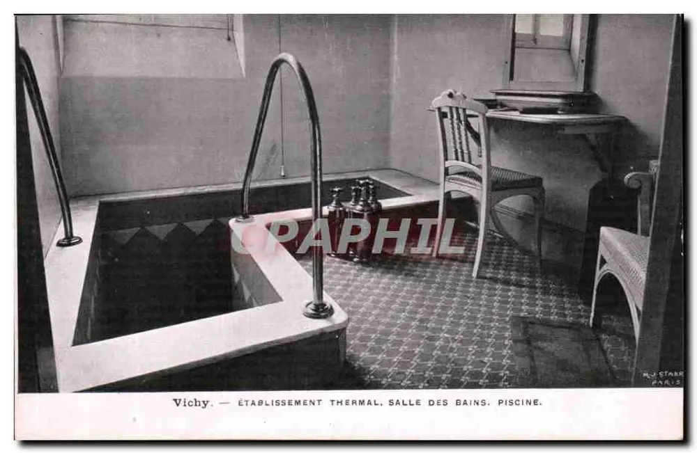 Vichy — Thermalbad, Saal der Bäder, Schwimmbad — M.-J. STARR, Paris - Vorderseite
