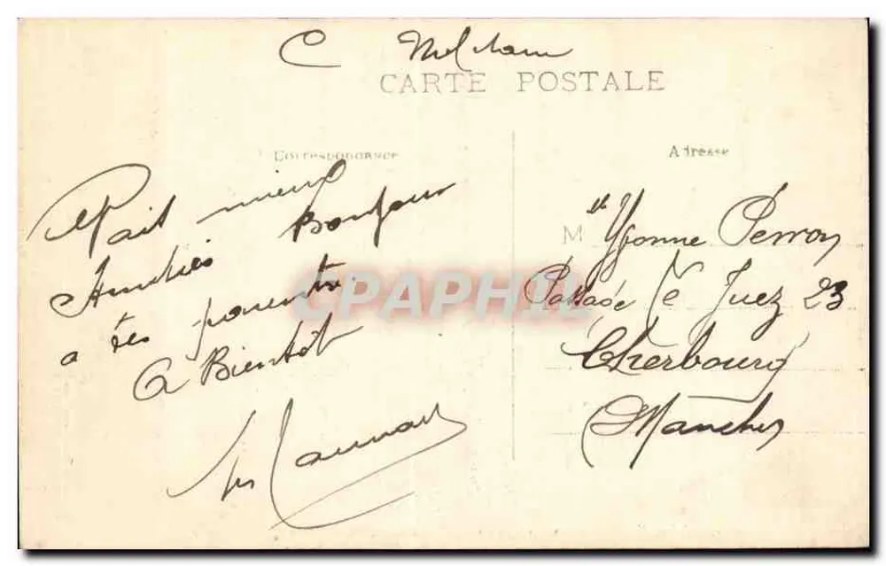 Vichy - Ansicht des Schwannenteichs — 610 — Verlag C. Wilmann - Rückseite