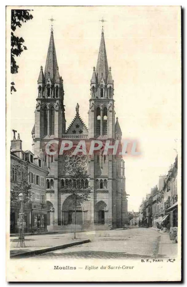 Mühle - Kirche des Heiligen Herzens — B. F., Paris - Vorderseite