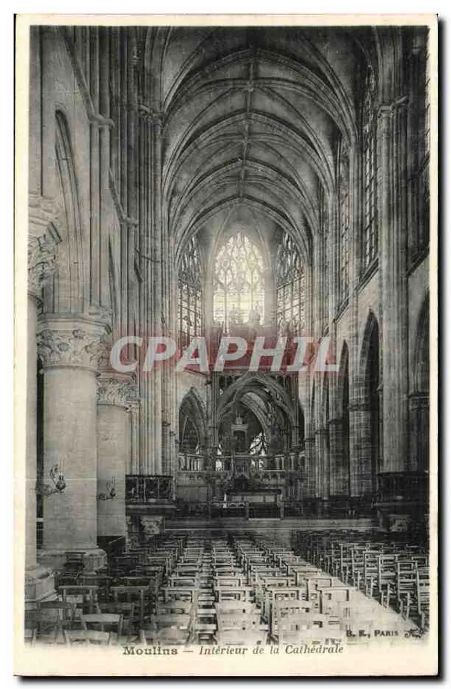 Moulin - Interior da Catedral — B. E., PARIS - Frente