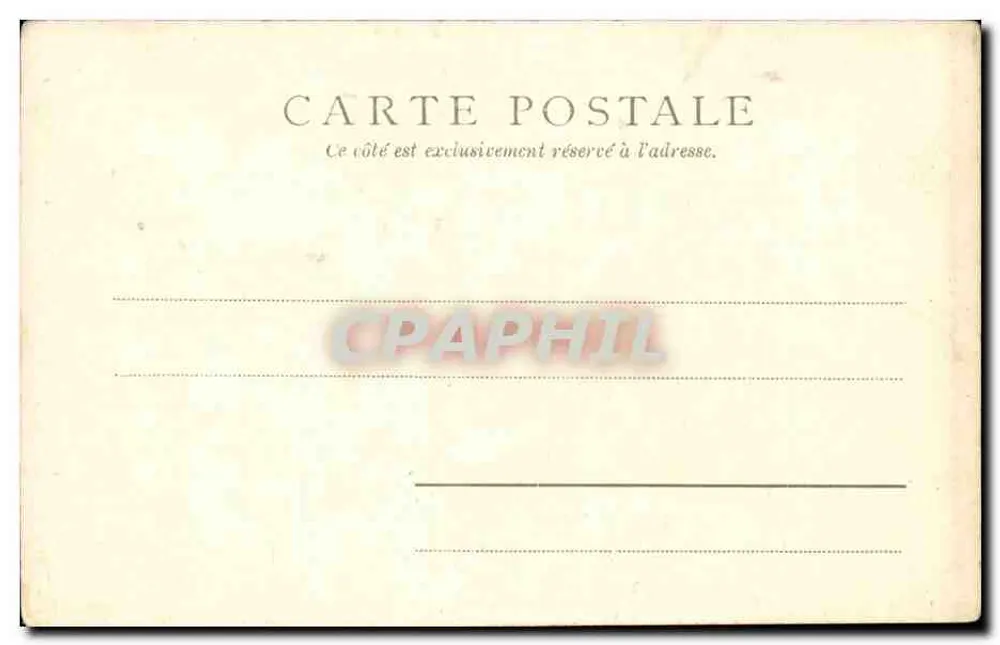 Camponês Bourbonnais — traje tradicional — F. Desvaux, editor, Moulins (Allier) - Verso