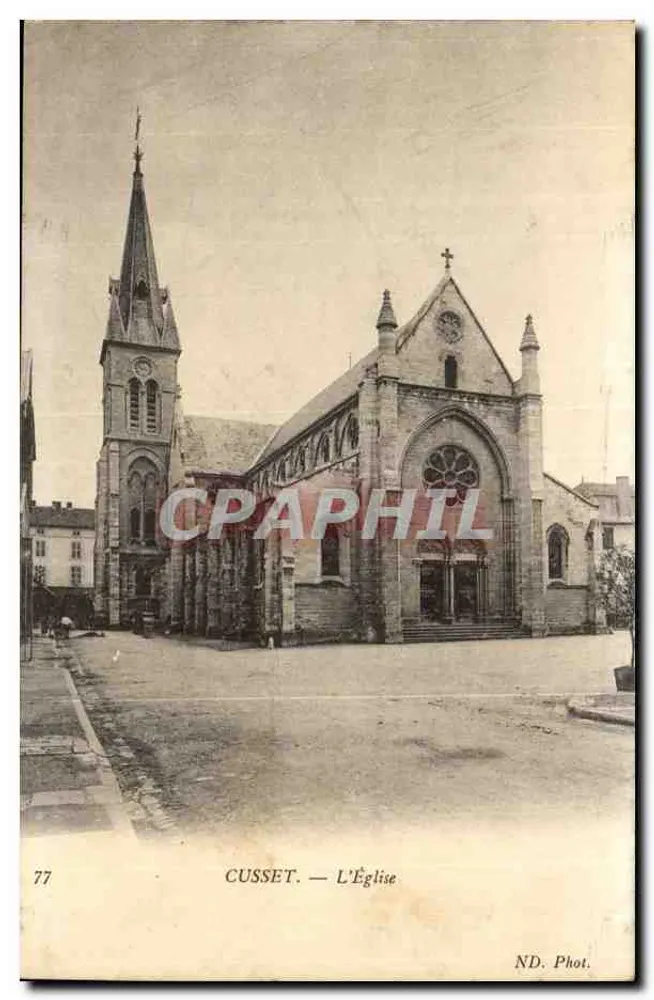 Cusset — A Igreja — ND. Fot. n°77 - Frente