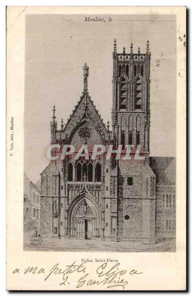Moulin, o — Igreja de São Pedro — V. Vola, editor Moulin - Frente
