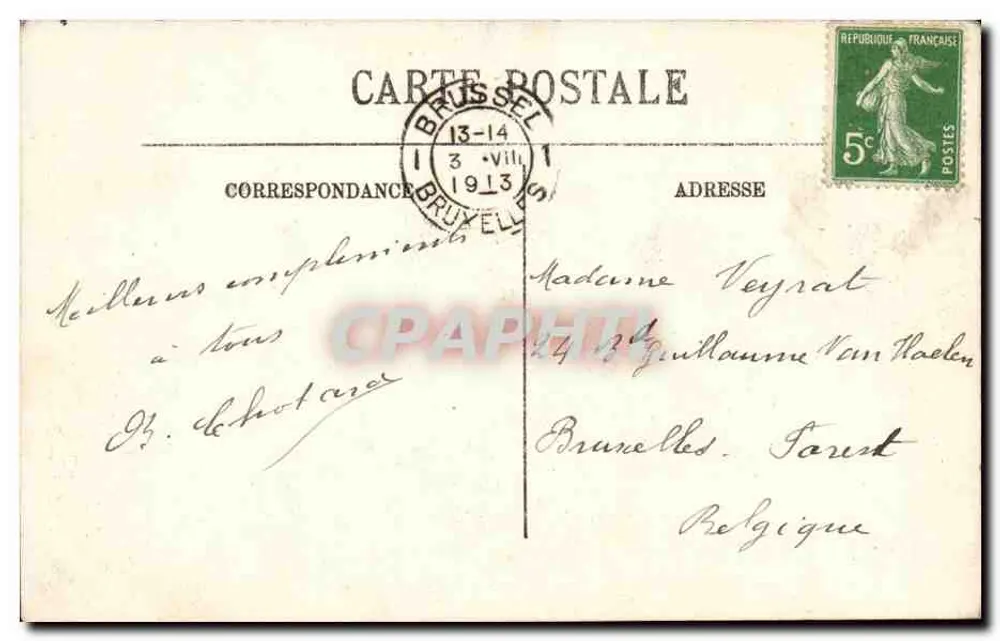 Vichy — Eingang zur Villa der Madame de Sévigné — LL. SELECTA - Rückseite