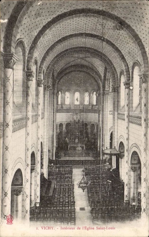 Vichy — Interno della Chiesa di San Luigi — editore Manet, n°2 - Recto