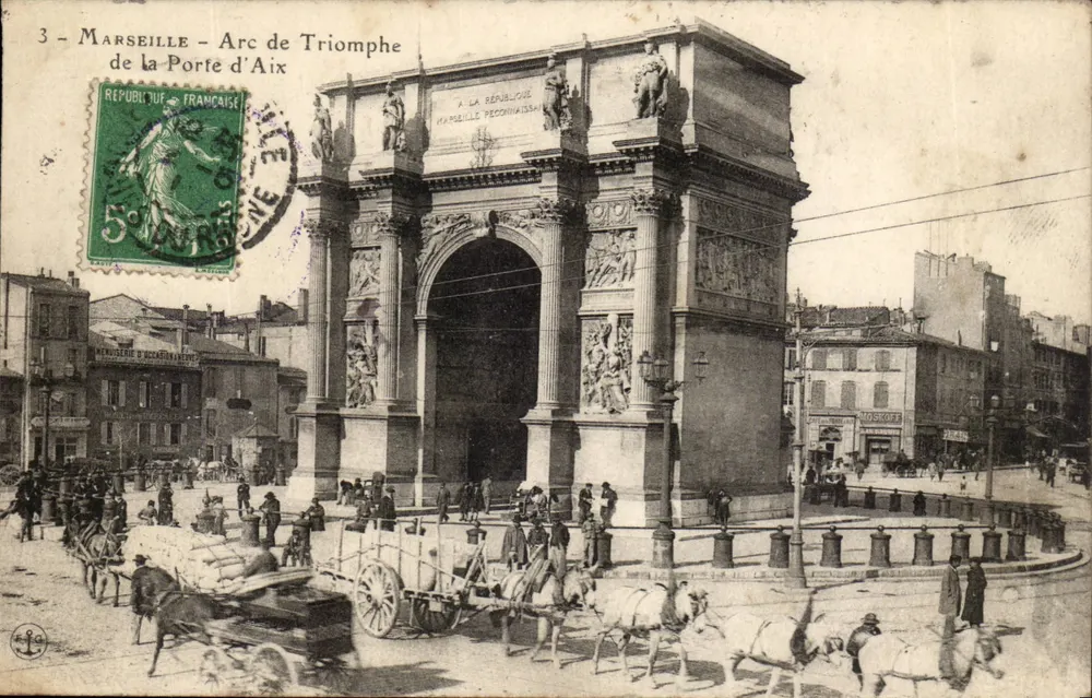 Marseille - Triomfboog van de Poort van Aix — onbekende uitgever, n° 3 - Voorkant