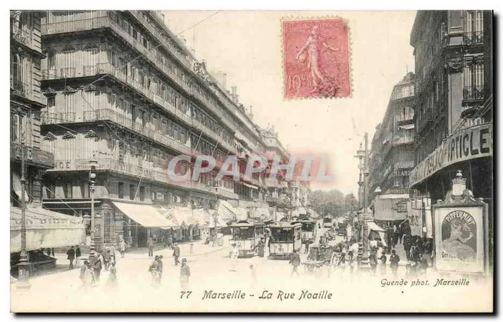 Marselha - A Rue Noaille — Guende fot. Marselha, n°77 - Frente