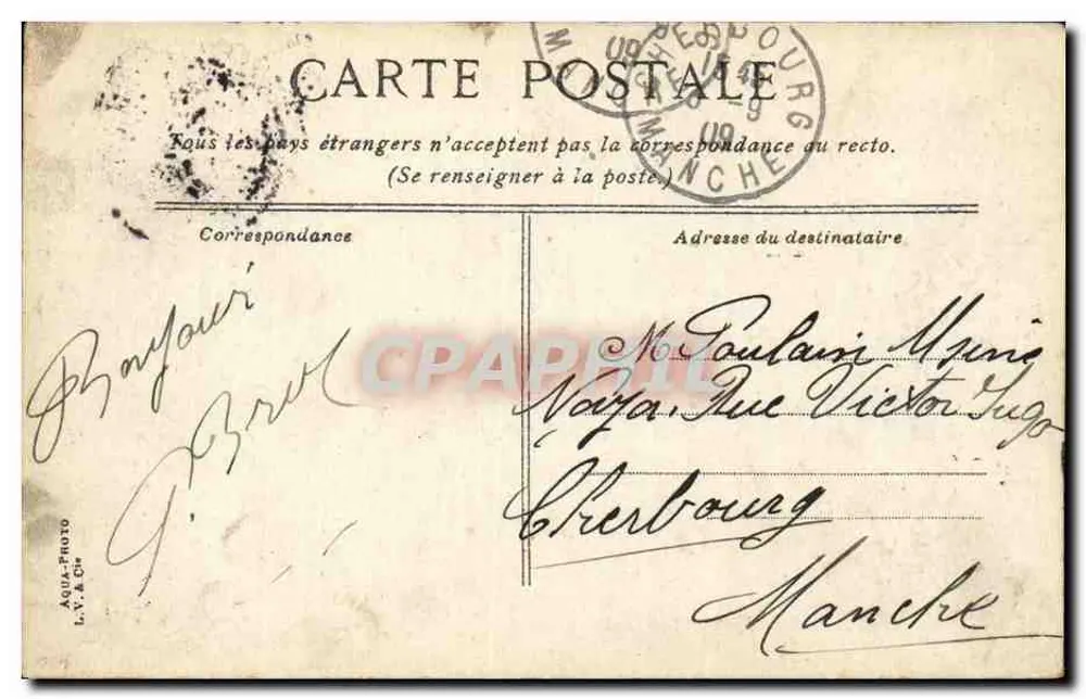 Marselha. A Place aux huiles — L.V. & Cie, n°58 - Verso