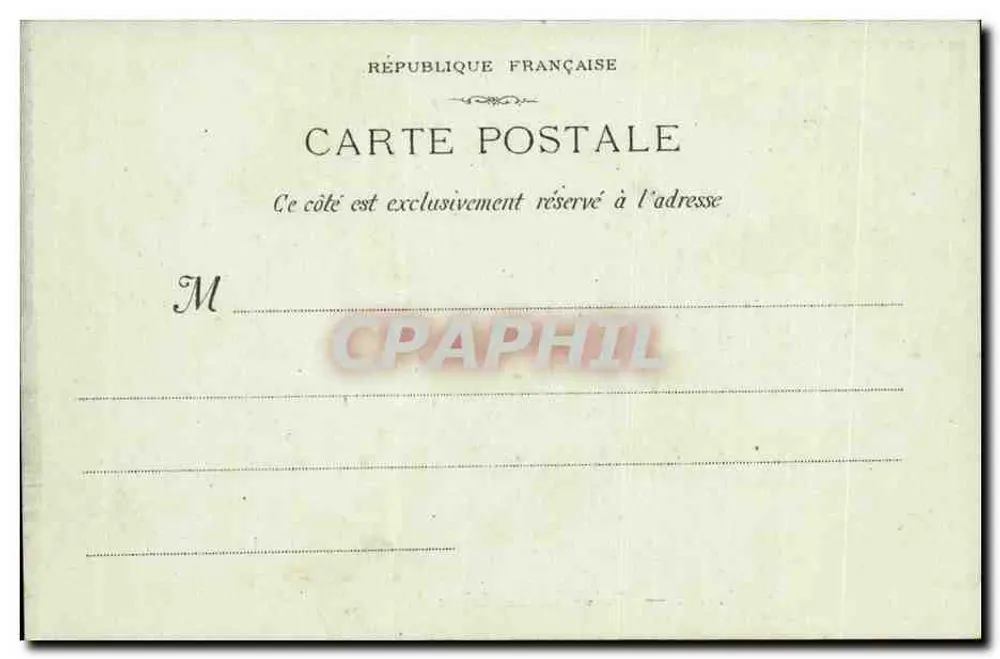 Marseille : O Parque Borelly — visão do castelo e do jardim com carruagem — G. M. — 65 - Verso