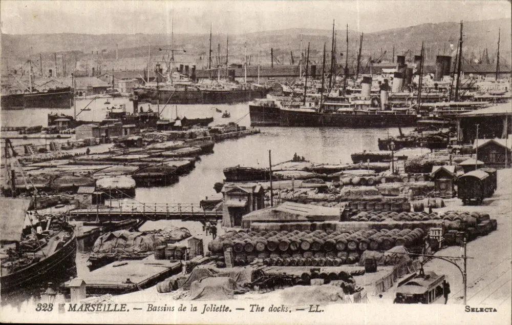 Marseille — Bassins de la Joliette — LL. — Selecta - Recto
