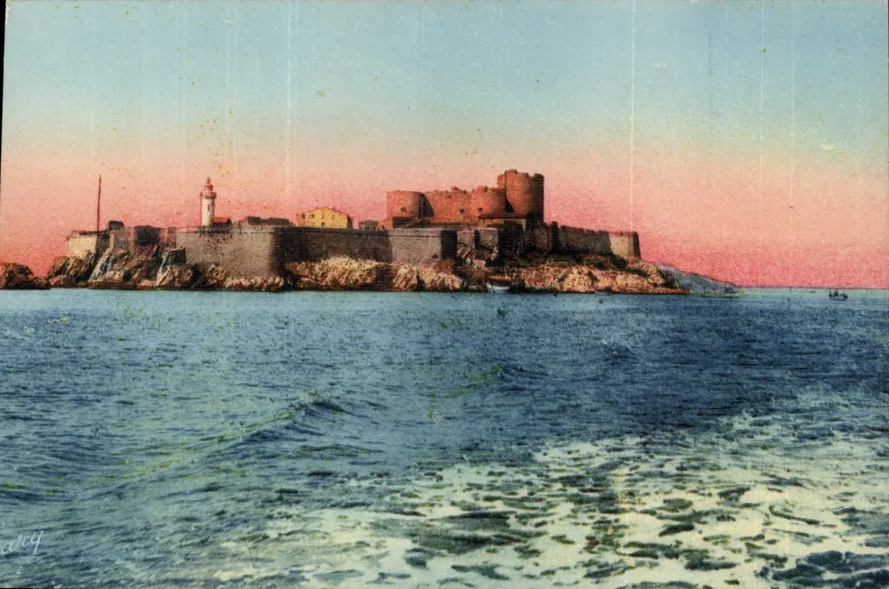 O Castelo de If — ilha fortificada com farol — A. Tarny, Marseille - Frente