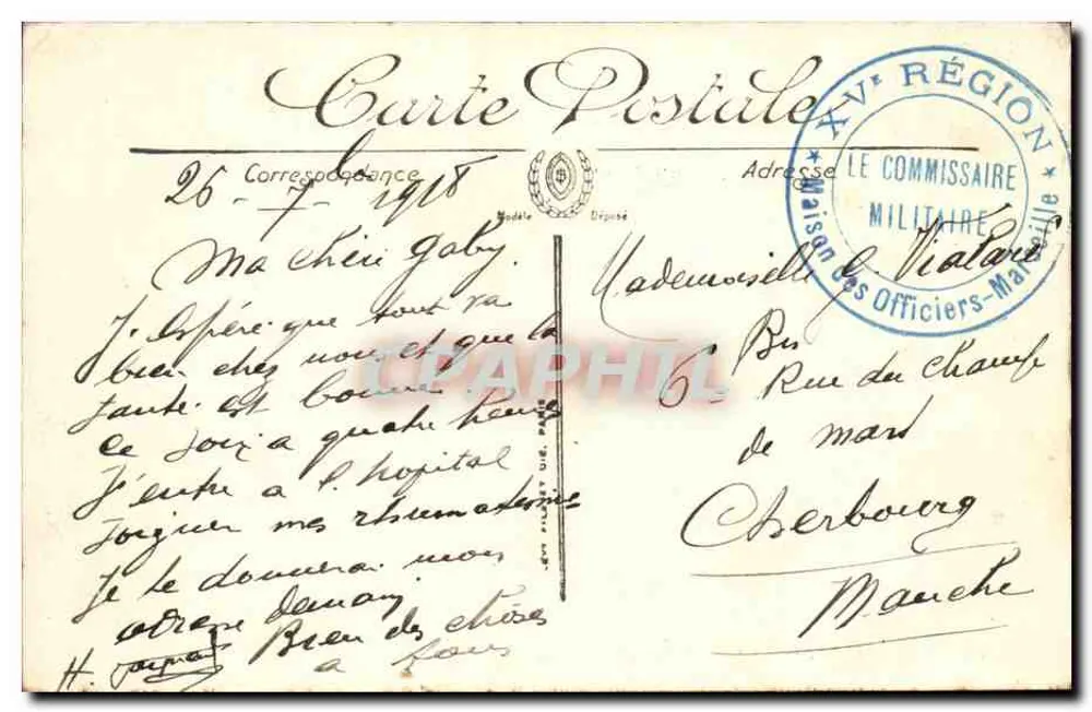 Marselha — A Rua La Cannebière — LL. — n°45 - Verso
