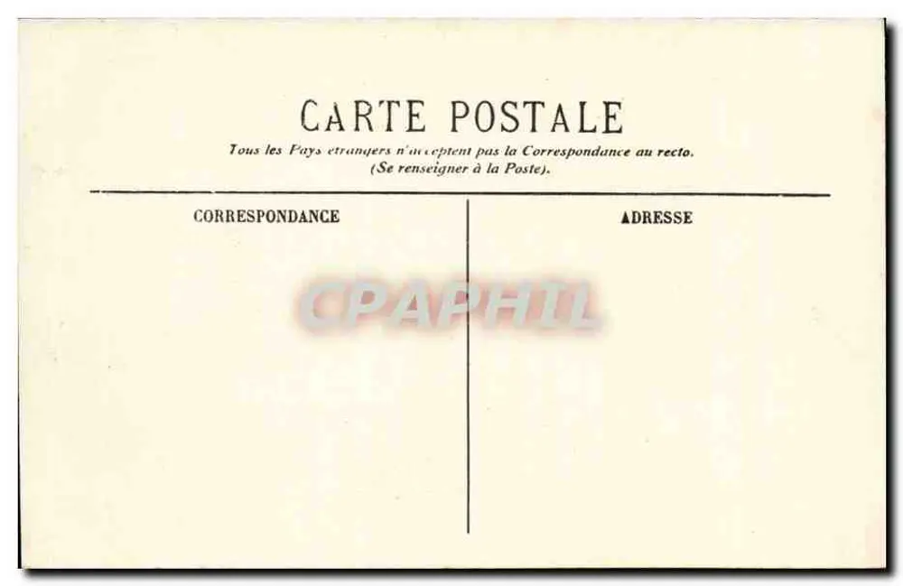 Marselha — La Cannébière — Editor EL. n° 119 - Verso