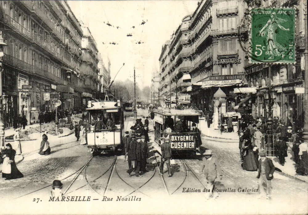 Marselha — Rue Noailles — Edição das Novas Galerias - Frente