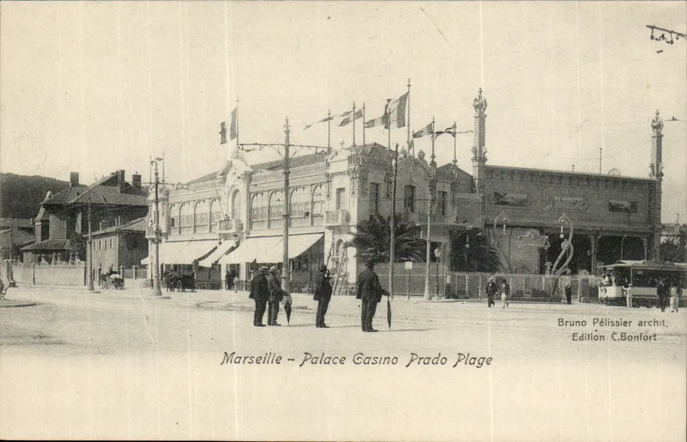 Marseille - Palácio Casino Prado Praia — Edição C. Bonfort - Frente