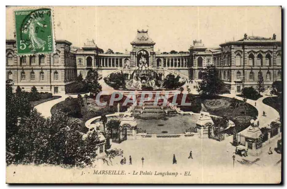 Marselha - O Palácio Longchamp - EL - Frente