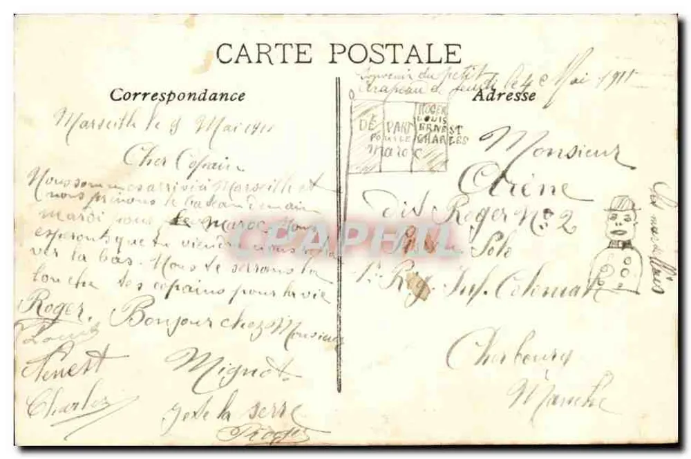 Marseille — La Cannebière — EL - Verso