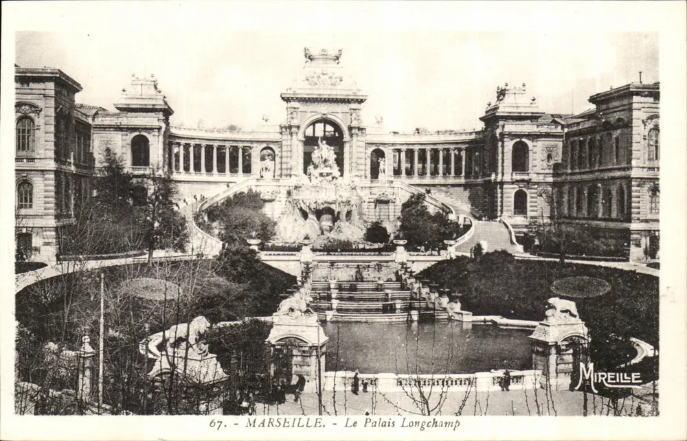 Marseille - O Palácio Longchamp — Mireille, n°67 - Frente
