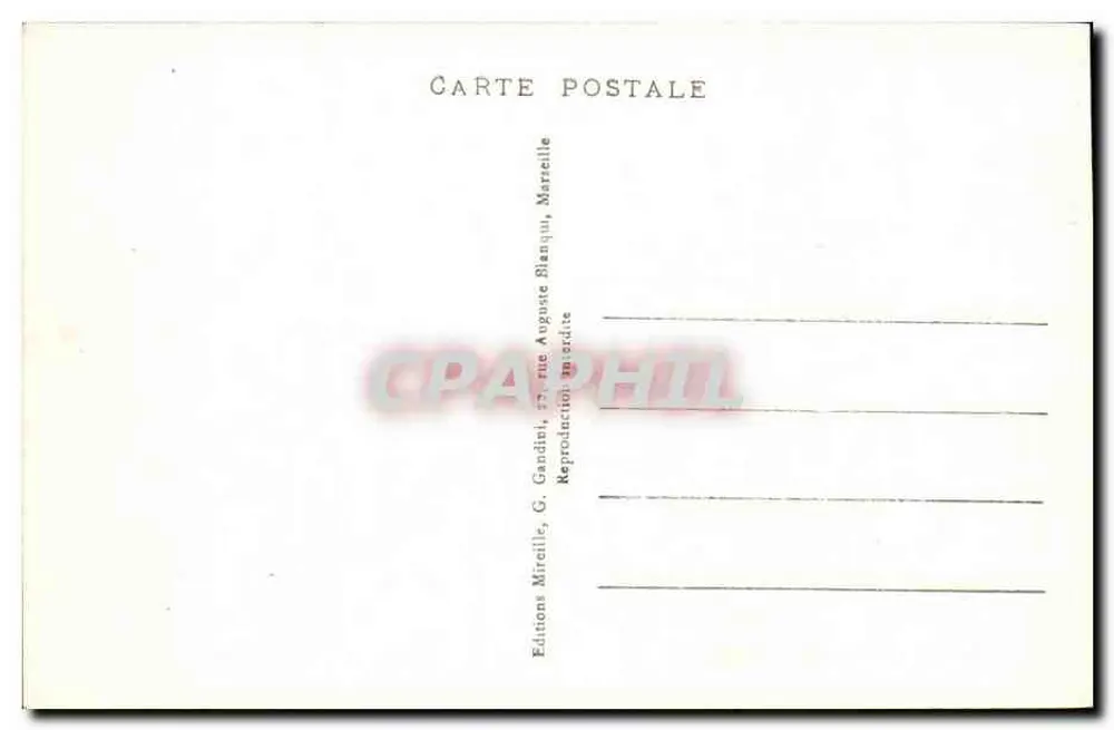 Marseille - O Palácio Longchamp — Mireille, n°67 - Verso