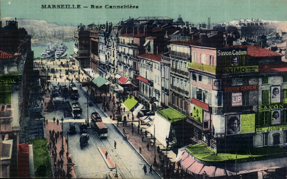 Marseille — Rue Cannebière — Verleger CIPAL, Seriennummer nicht sichtbar - Vorderseite