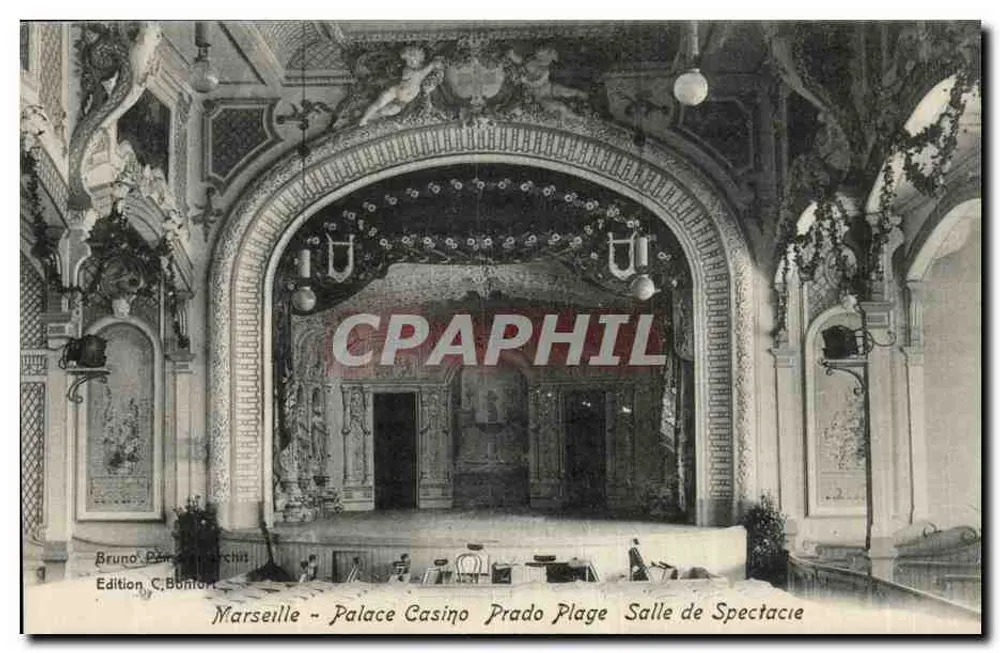 Marseille - Palace Casino Prado Plage - Saal der Vorstellungen — Edition C. Bonfort - Vorderseite