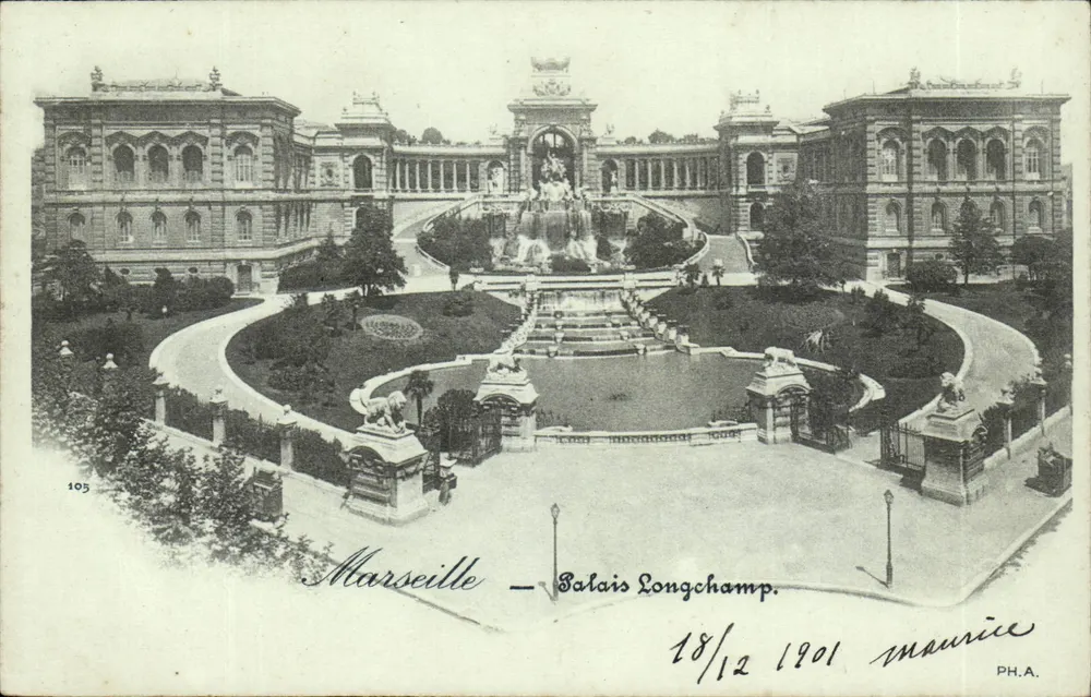 Marseille — Palácio Longchamp — Maurice PH.A. n°105 - Frente
