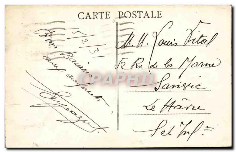Marseille — Quai dos Belges — Edição Molinier - Verso