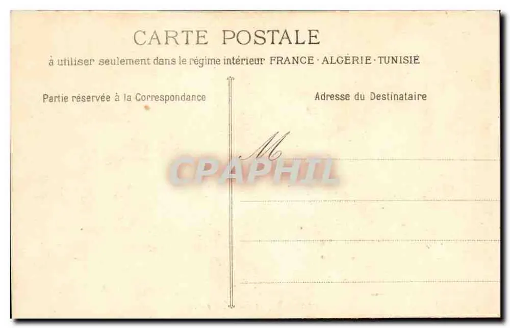 Marselha - A Cannebière — vista da rua Thubaneau com trem elétrico — editor Philippe E. Lacourt, n°8 - Verso