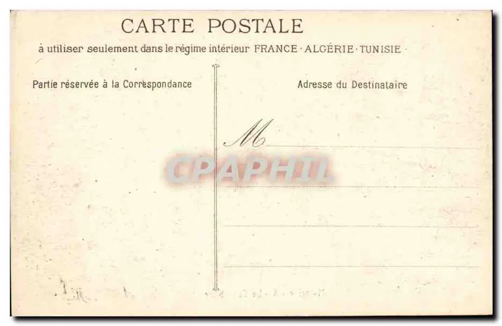 Marselha - A La Cannebière — vista da rua com trem — Phototype E. Laceour, 19, rue Thubaneau - Verso