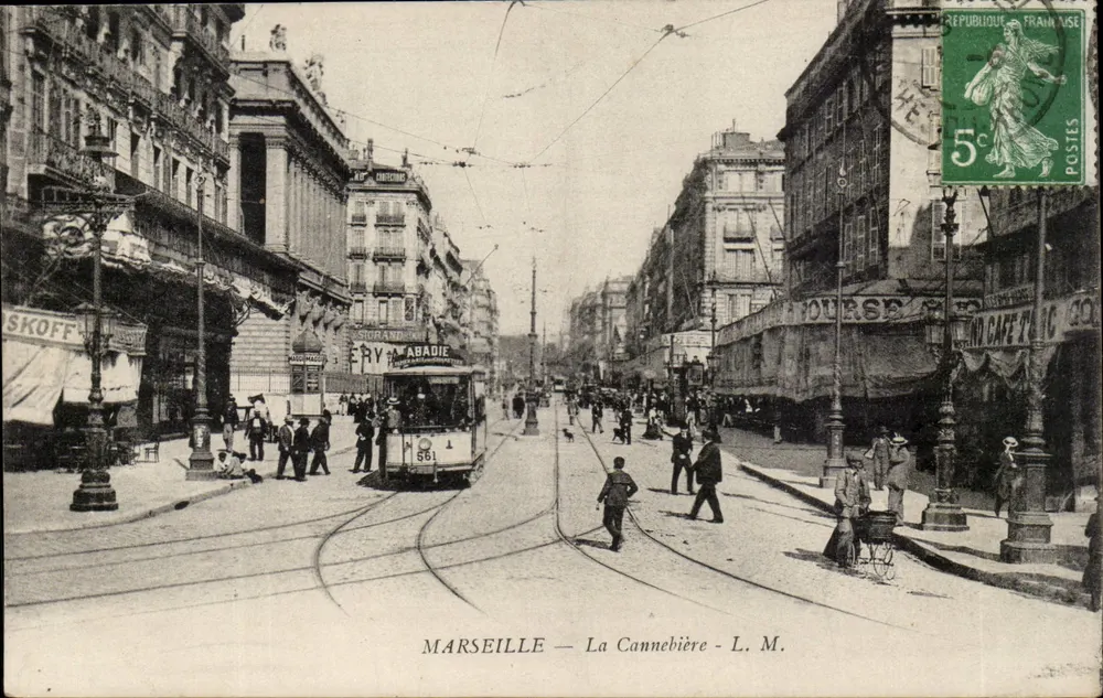 Marselha — A La Cannebière — L. M. - Frente