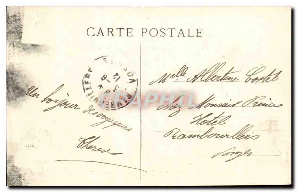 Marselha — A La Cannebière — L. M. - Verso