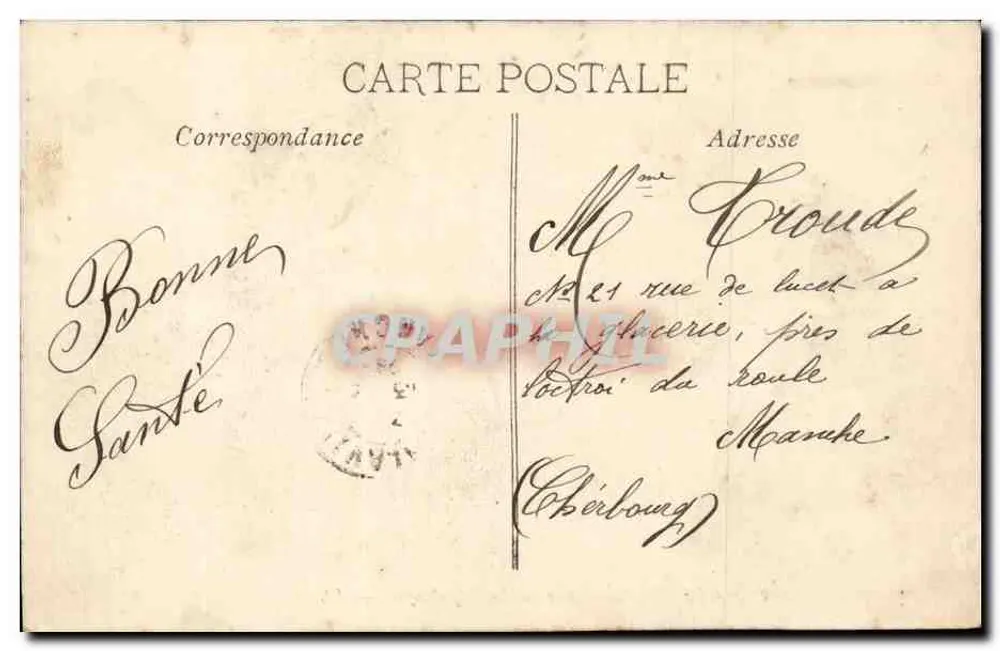 Marselha — Rue de la République — Editora EL, n° 138 - Verso