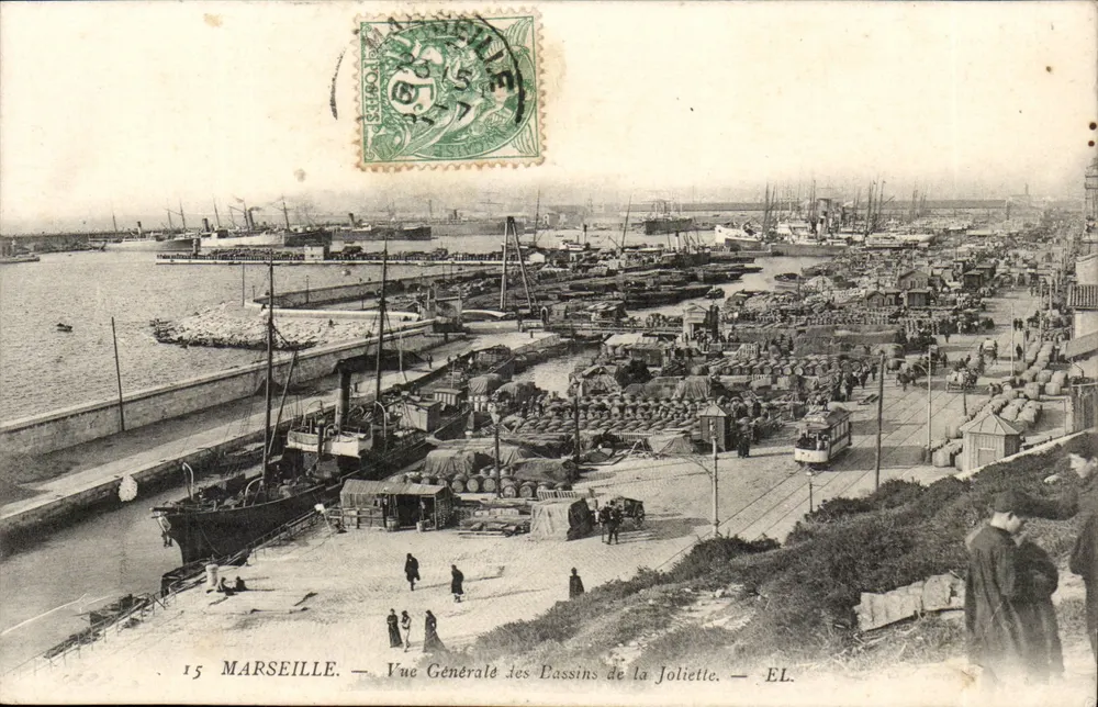 Marseille — Allgemeiner Blick auf die Basins de la Joliette — EL. - Vorderseite