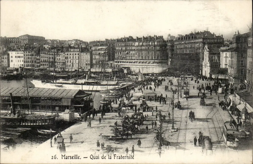 Marselha — Quai da Fraternidade — Editor não identificado, n° 26 - Frente