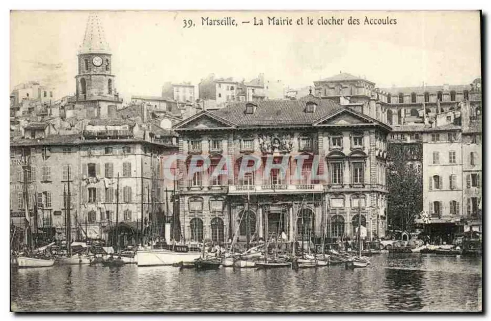 Marseille — Das Rathaus und der Turm der Accoules — n°39 - Vorderseite