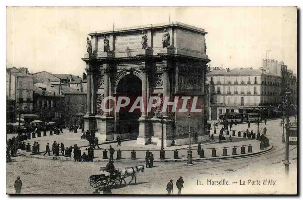 Marseille — De Poort van Alexandre — onbekende uitgever, n° 11 - Voorkant