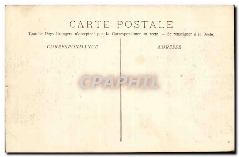 Marseille - O Hotel das Correios — Fototipo La Lacour - n° 540 - Verso