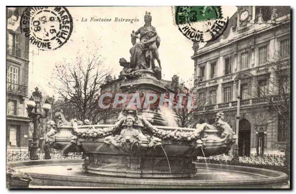 Fontaine Estrangin — Marselha — editor desconhecido - Frente