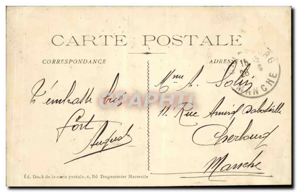 Marselha - A Catedral — editor Dock de la carte postale, n°23 - Verso