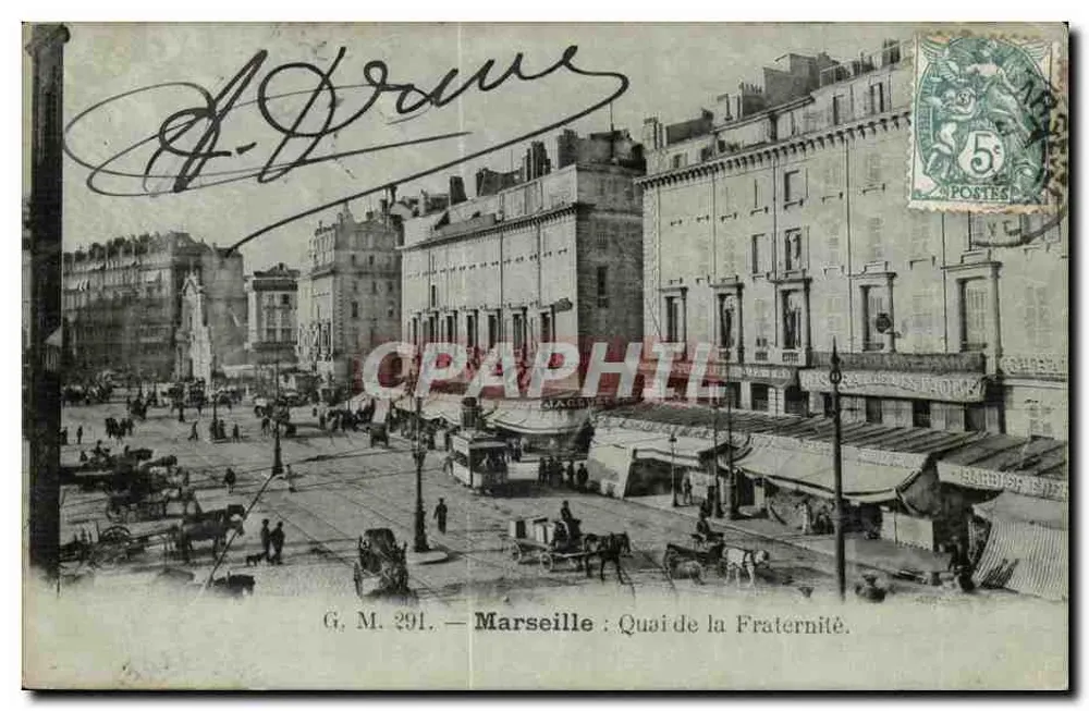 Marseille : Quai de la Fraternité — G. M. 291 — editor G. M. 291 - Frente