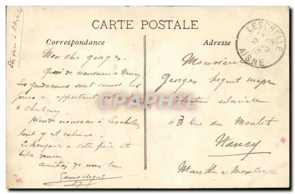Marseille — O Castelo de If — Edição EL - Verso