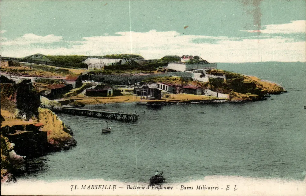 Marseille — Batteria de Endoume — Banhos Militares — E L - Frente