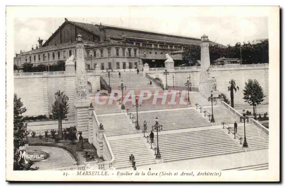 Marseille — Escada da Estação — Mireille, n°25 - Frente