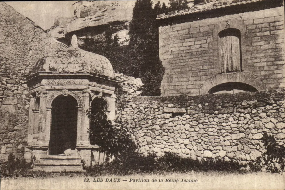 Les Baux — Pavillon der Königin Jeanne — Verlag B. Barron, Nr. 12 - Vorderseite