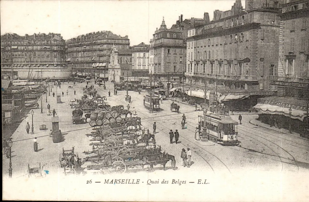 Marseille — Quai des Belges — E.L. - Frente