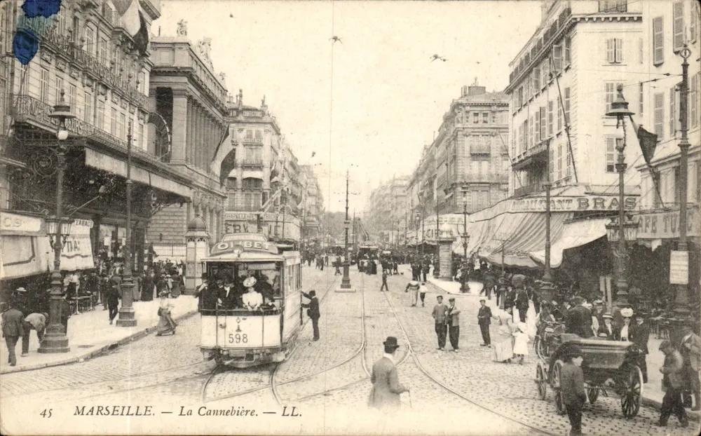 Marseille — La Cannebière — LL. n°45 - Frente