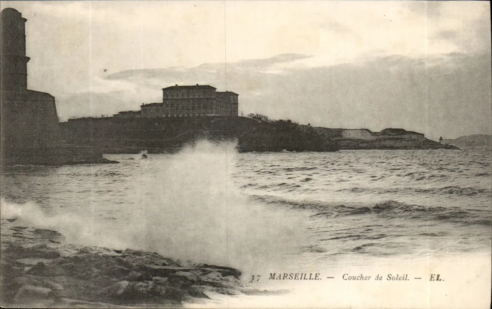 Marseille — Coucher de Soleil — EL. - Frente
