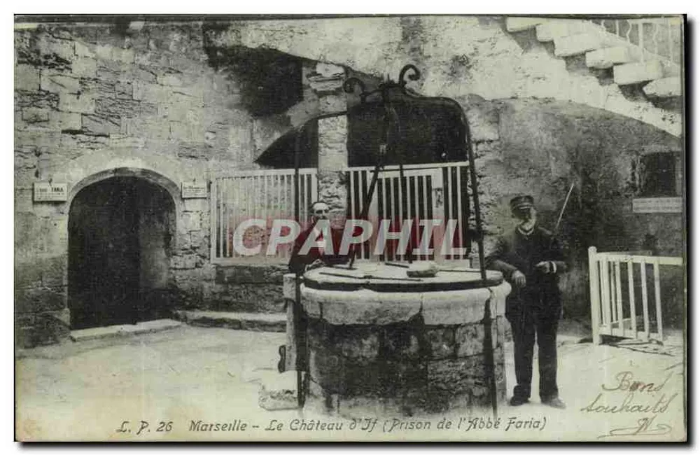 Marseille - Le Château d'If (Prison de l'Abbé Faria) — Boni Louhault, L.P. 26 - Recto