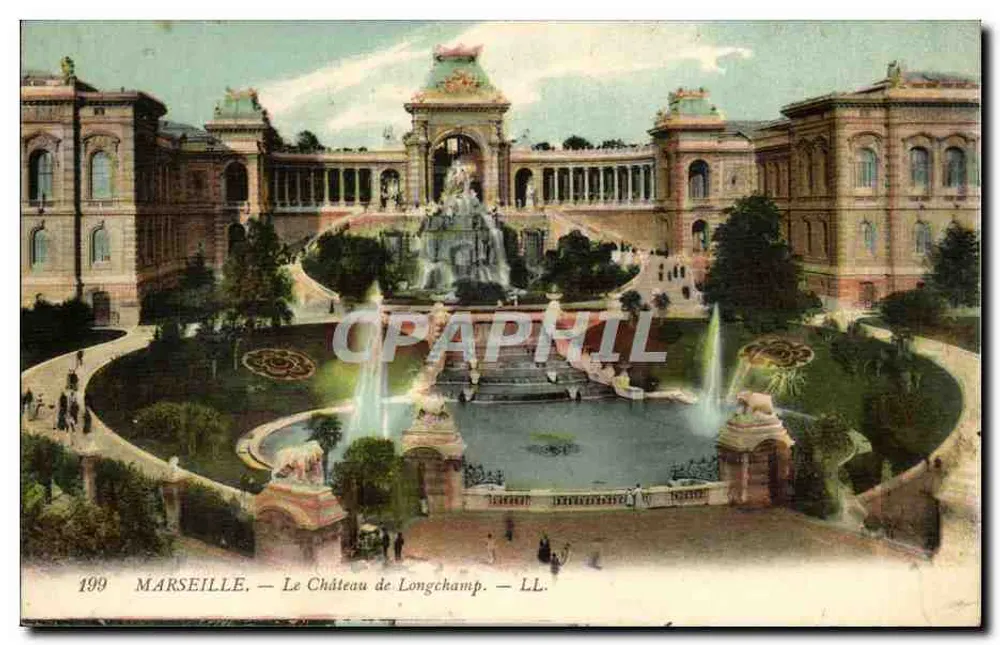 Marseille — O Castelo de Longchamp — LL. n° 199 - Frente