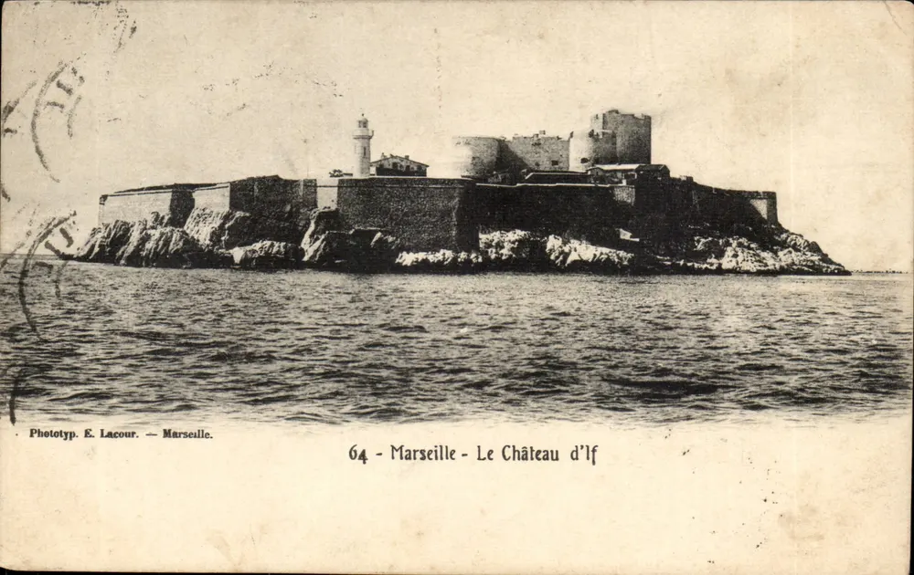 Marseille — O Castelo de If — Fototipia. E. Lacour — n°64 - Frente